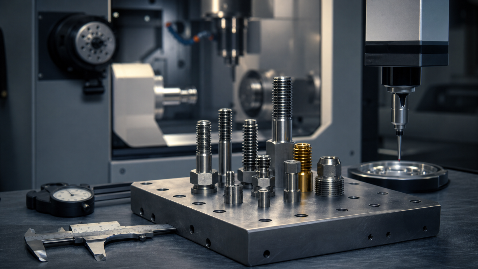 Precision-machined defense hardware components